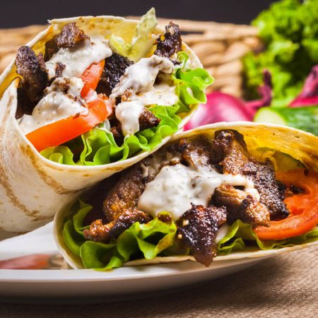 Շաուրմա լավաշով խոզի